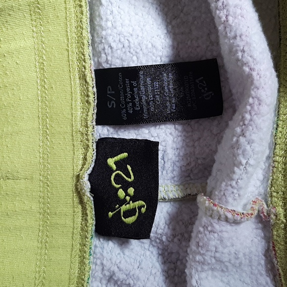 Lime Green Palm Tree Print Shorts - Picture 3 of 3